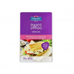 EMBORG SWISS CHEESE 150GM-8 NATURAL SLICES