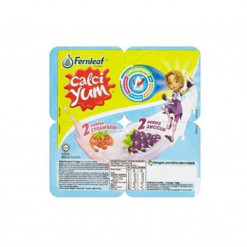 FERNLEAF CALCI-YUM 4X60GM-STRAW/GRAPE