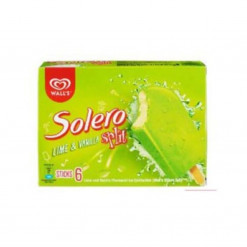 WALLS SOLERO SPLIT LIME 6 STICKS
