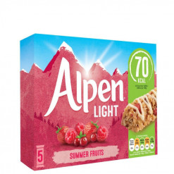 ALPEN LIGHT SUMMER FRUITS MUESLI BARS 95GM