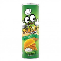 MYCHEFS POTATO CRIPS SOUR CRM & ONION 110GM