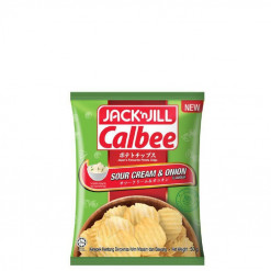 J&J CALBEE P.CHIPS SOUR CREAM&ONION 50GM