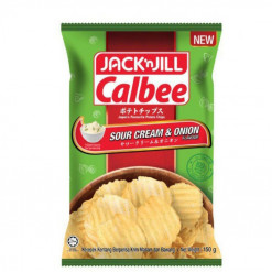 J&J CALBEE P.CHIPS SOUR CREAM&ONION 150GM