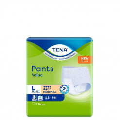 TENA PANTS VALUE L 10'S